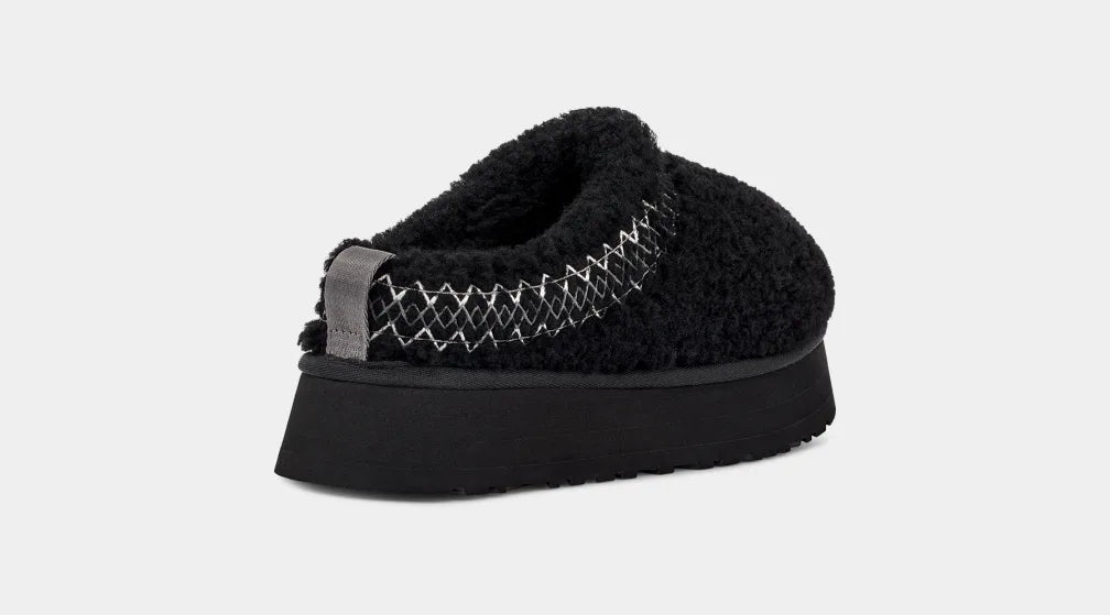 UGG TAZZ SLIPPER BRAID BLACK