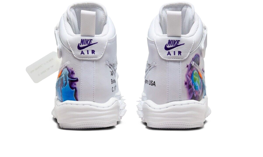 Nike Air Force 1 Mid Off White Graffiti White