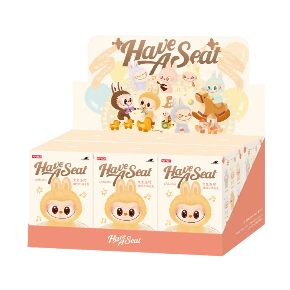 Pop Mart Labubu THE MONSTERS Have a Seat Vinyl Plush Blind Box