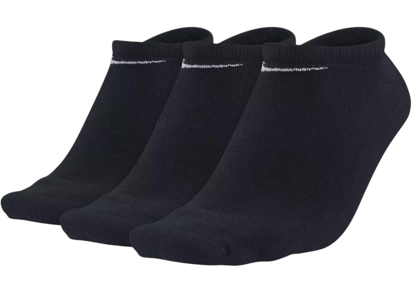 Nike No Show 3 Pack Black Socks