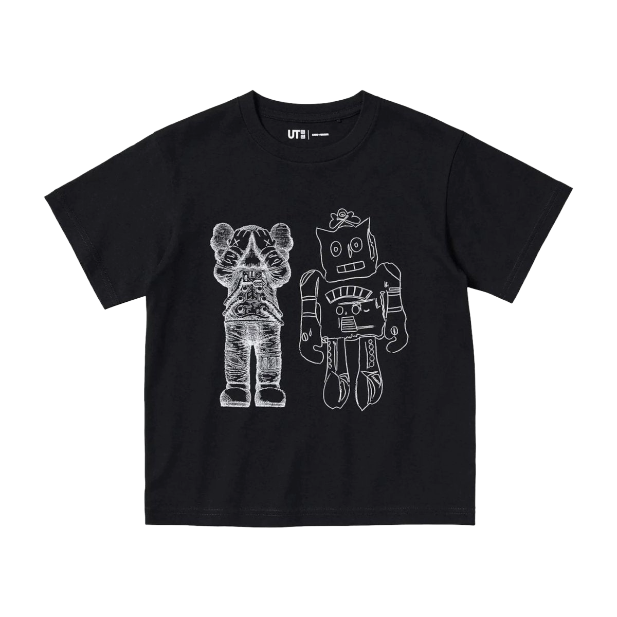 KAWS x Uniqlo Warhol Black Robot T-Shirt