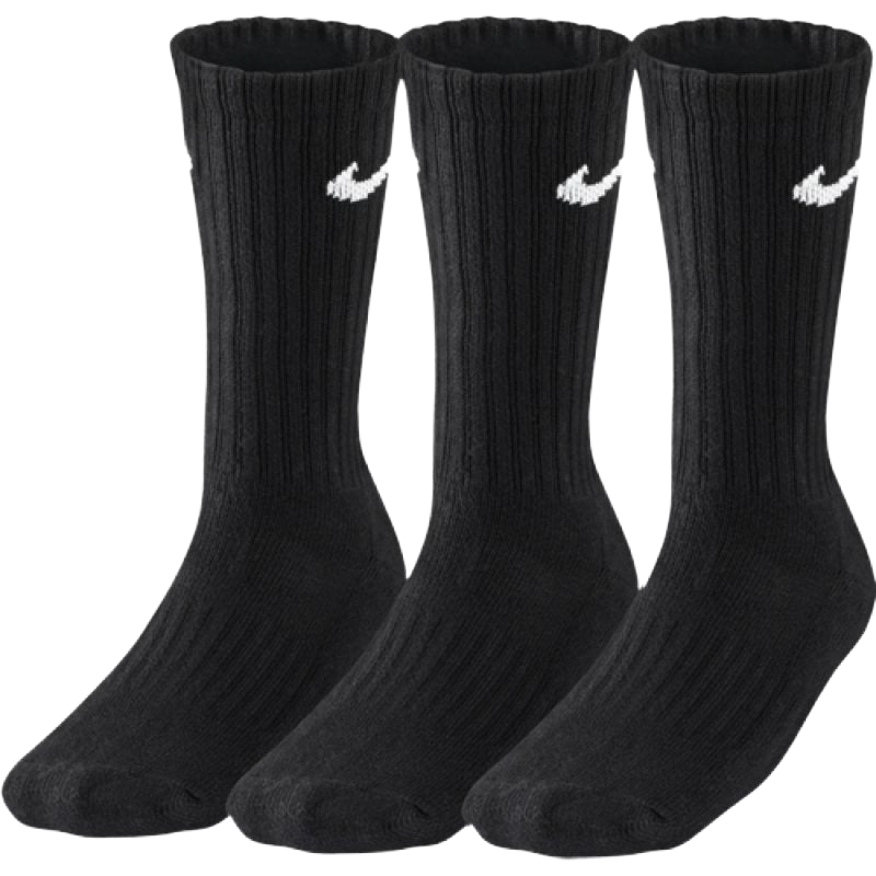 Nike 3 Pack Black Socks