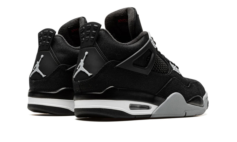 AIR JORDAN 4 BLACK CANVAS