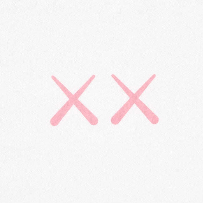 KAWS x Uniqlo T-Shirt White Pink
