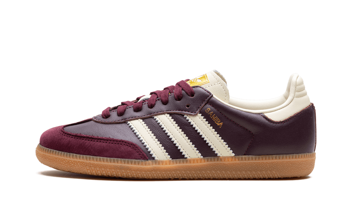 Adidas Samba OG Maroon Gold Metallic - Outsole