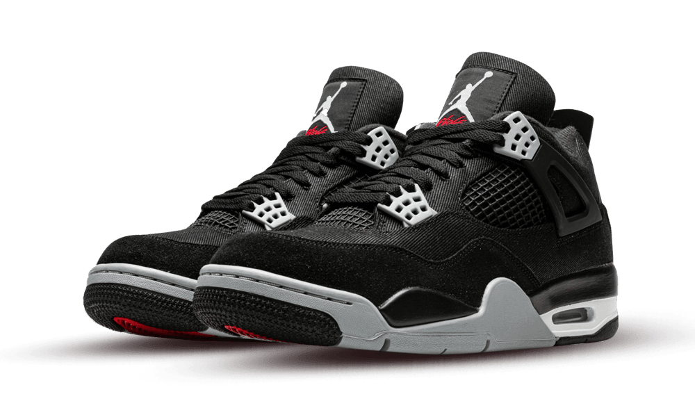 AIR JORDAN 4 BLACK CANVAS - Outsole