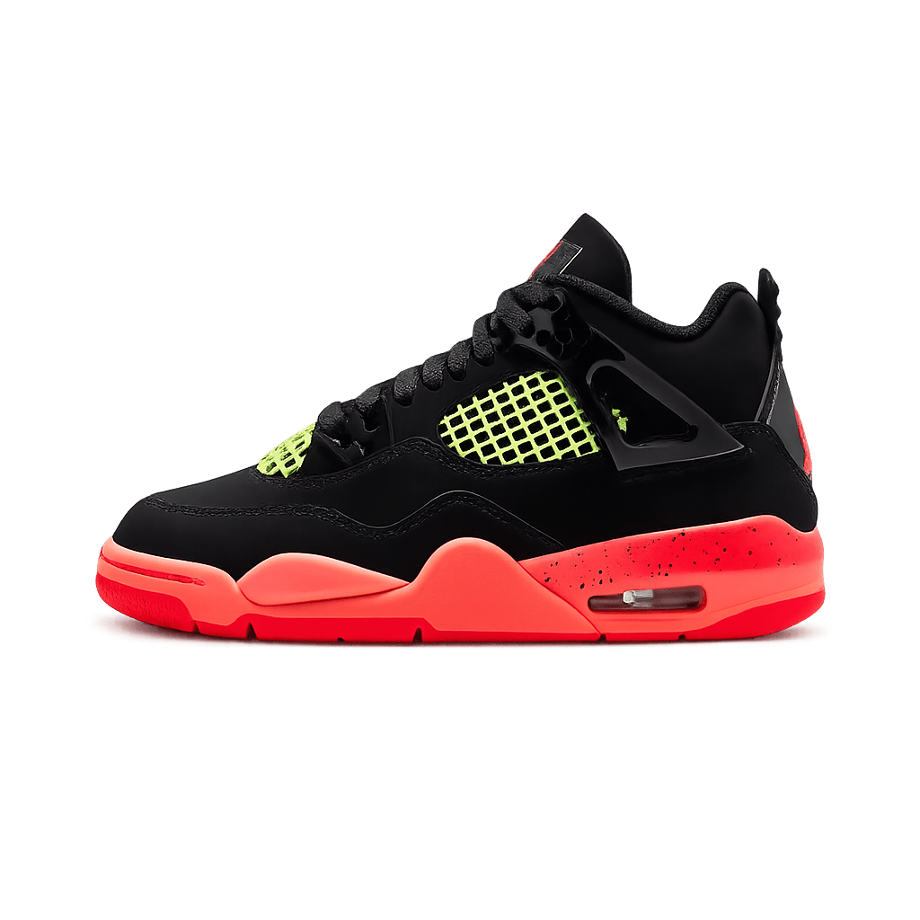 Air Jordan 4 Retro Black Infrared Barely Volt - Outsole