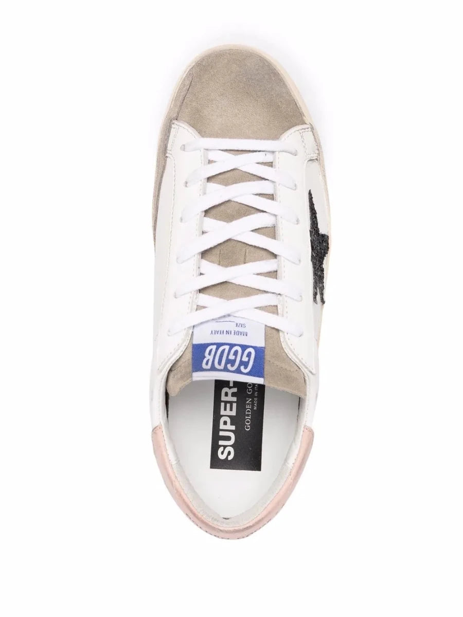 Golden Goose Super-Star White Black Glitter - Outsole