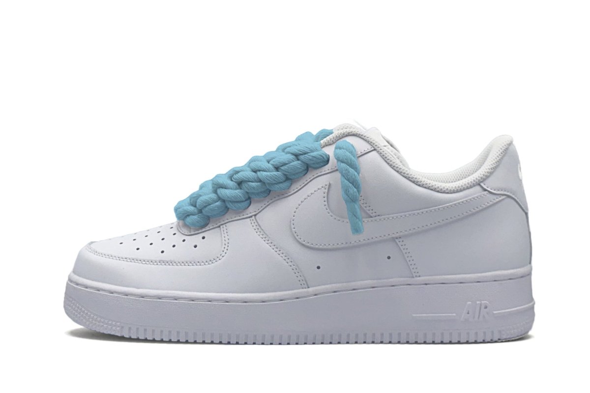 Nike Air Force 1 Low White Rope Laces Blue - Outsole