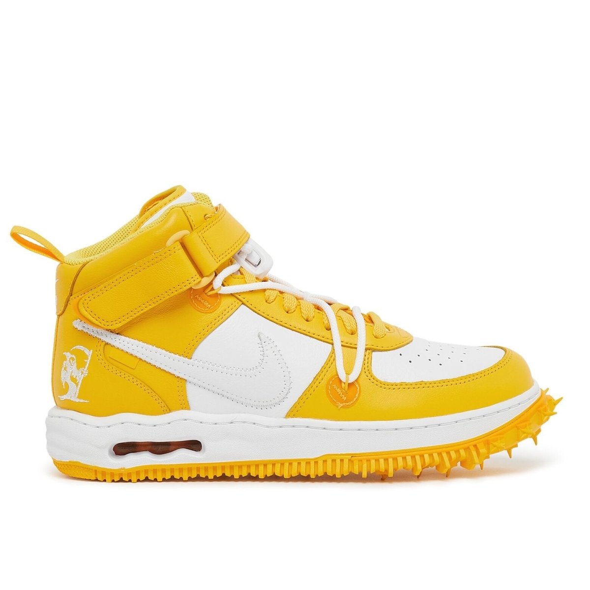 Nike Air Force 1 Mid Off White Varsity Maize - Outsole