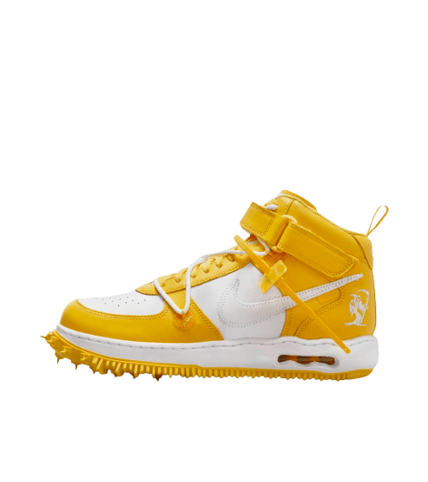 Nike Air Force 1 Mid Off White Varsity Maize - Outsole