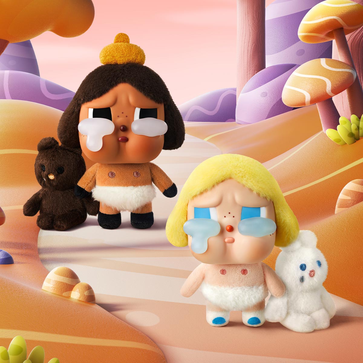 Pop Mart Labubu CRYBABY Crying Again Series - Vinyl Face Plush Blind Box - Outsole