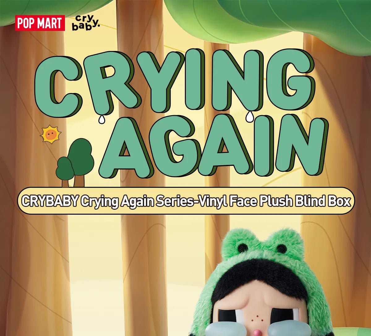 Pop Mart Labubu CRYBABY Crying Again Series - Vinyl Face Plush Blind Box - Outsole