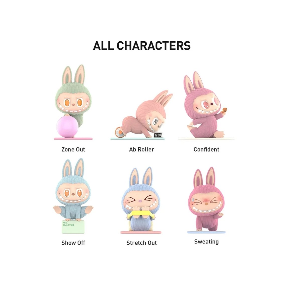 Pop Mart Labubu The Monsters Lazy Yoga Series Figures Mystery Box - Outsole