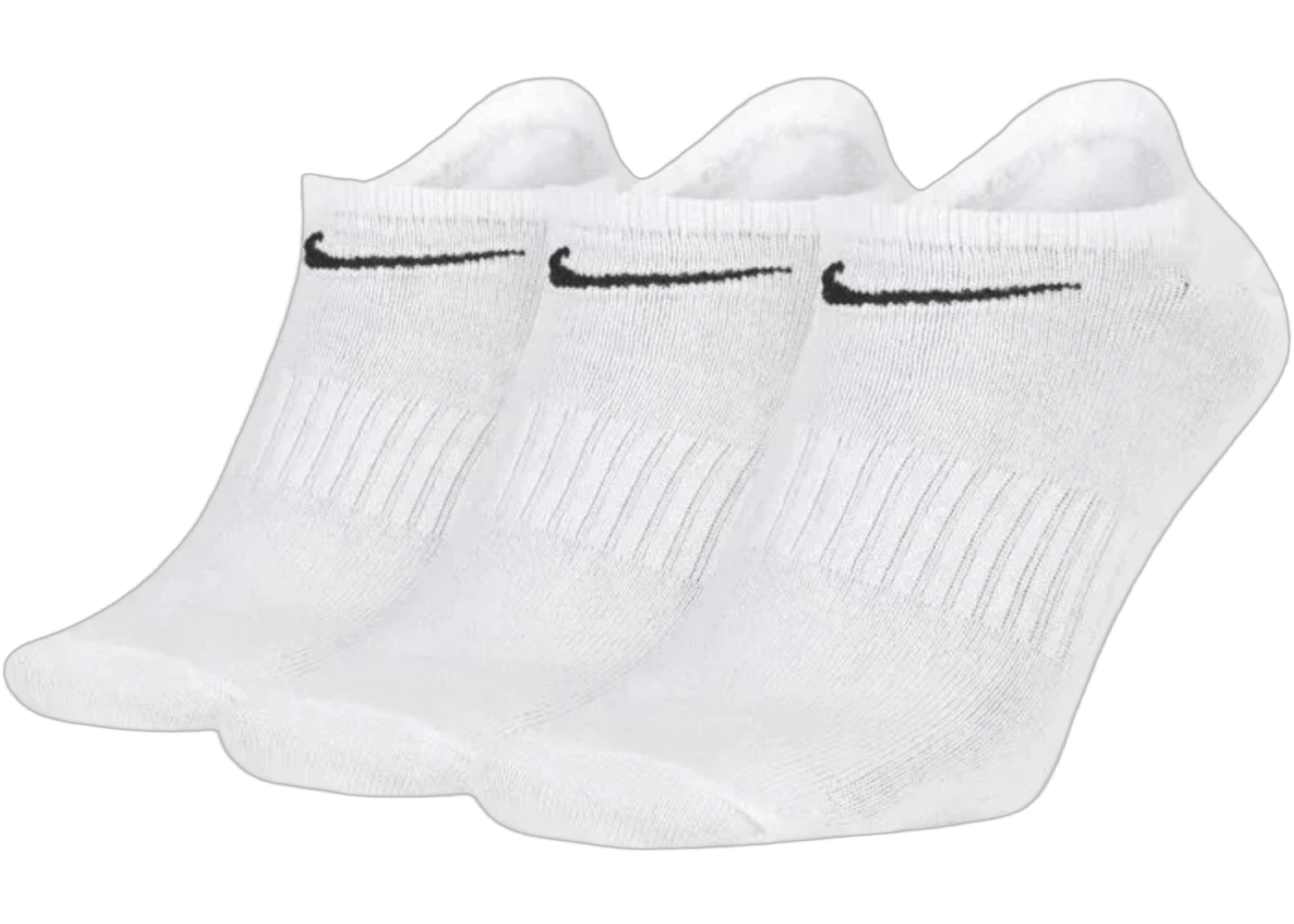 Sosete Nike No Show 3 Pack White - Outsole