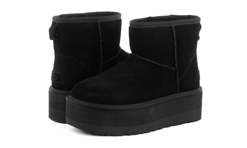 UGG CLASSIC MINI PLATFORM BOOT BLACK - Outsole