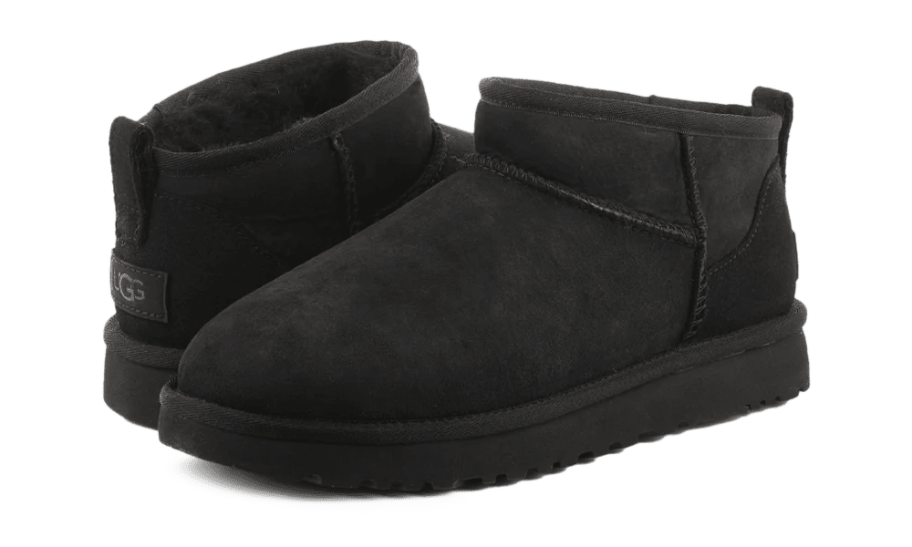 UGG CLASSIC ULTRA MINI BLACK - Outsole