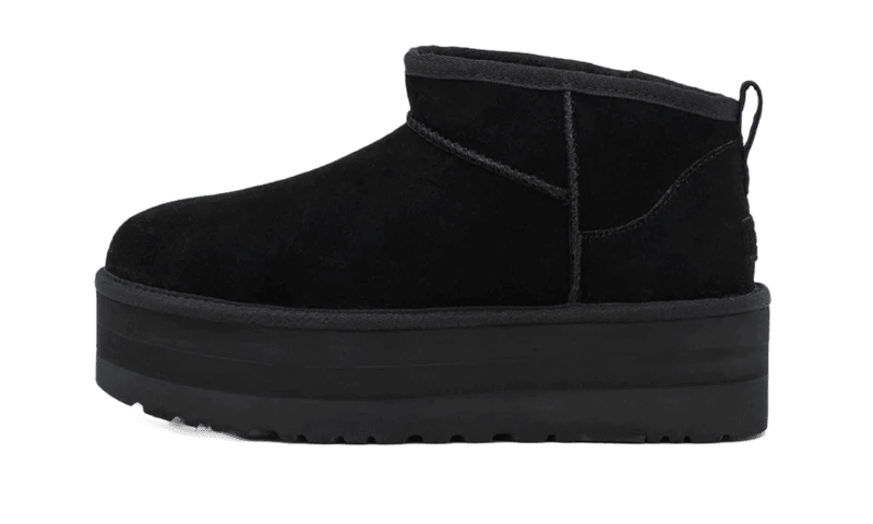 UGG CLASSIC ULTRA MINI PLATFORM BLACK - Outsole