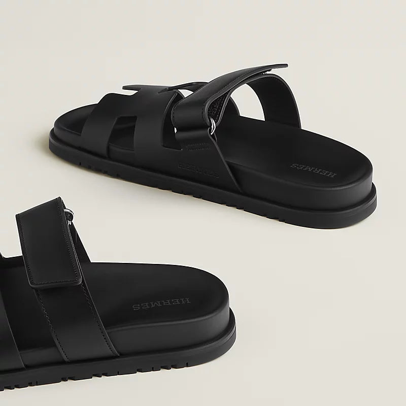 Hermès Chypre Sandals Black