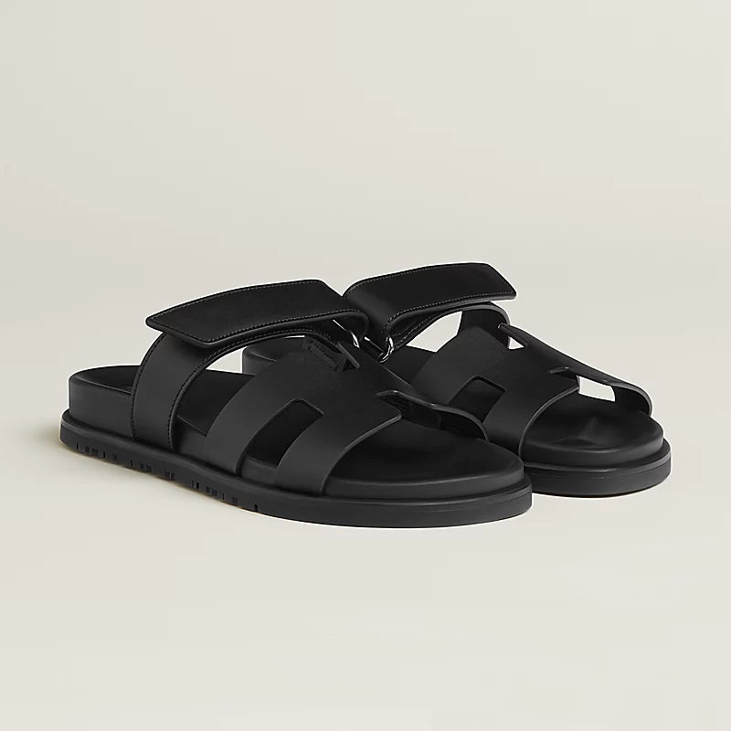 Hermès Chypre Sandals Black