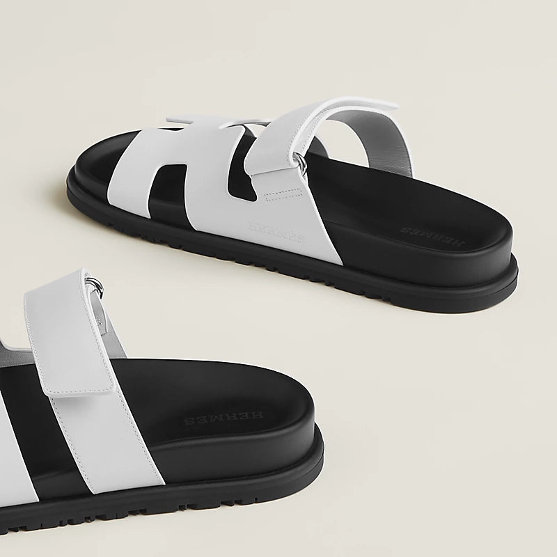 Hermès Chypre Sandals White