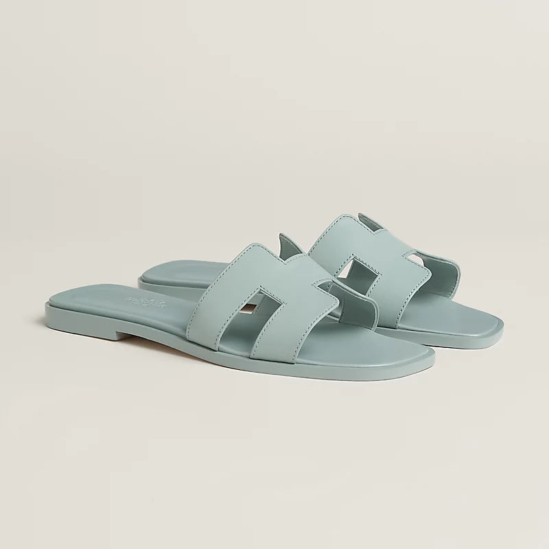 Hermès Oran Sandals Bleu Glacier