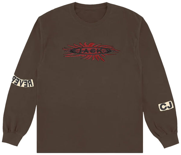 Travis Scott Reverse Jack Long-Sleeve Tee 'Brown'