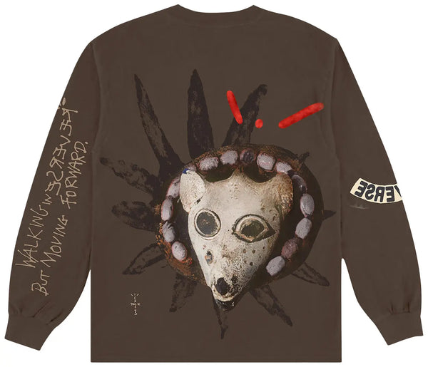 Travis Scott Reverse Jack Long-Sleeve Tee 'Brown'