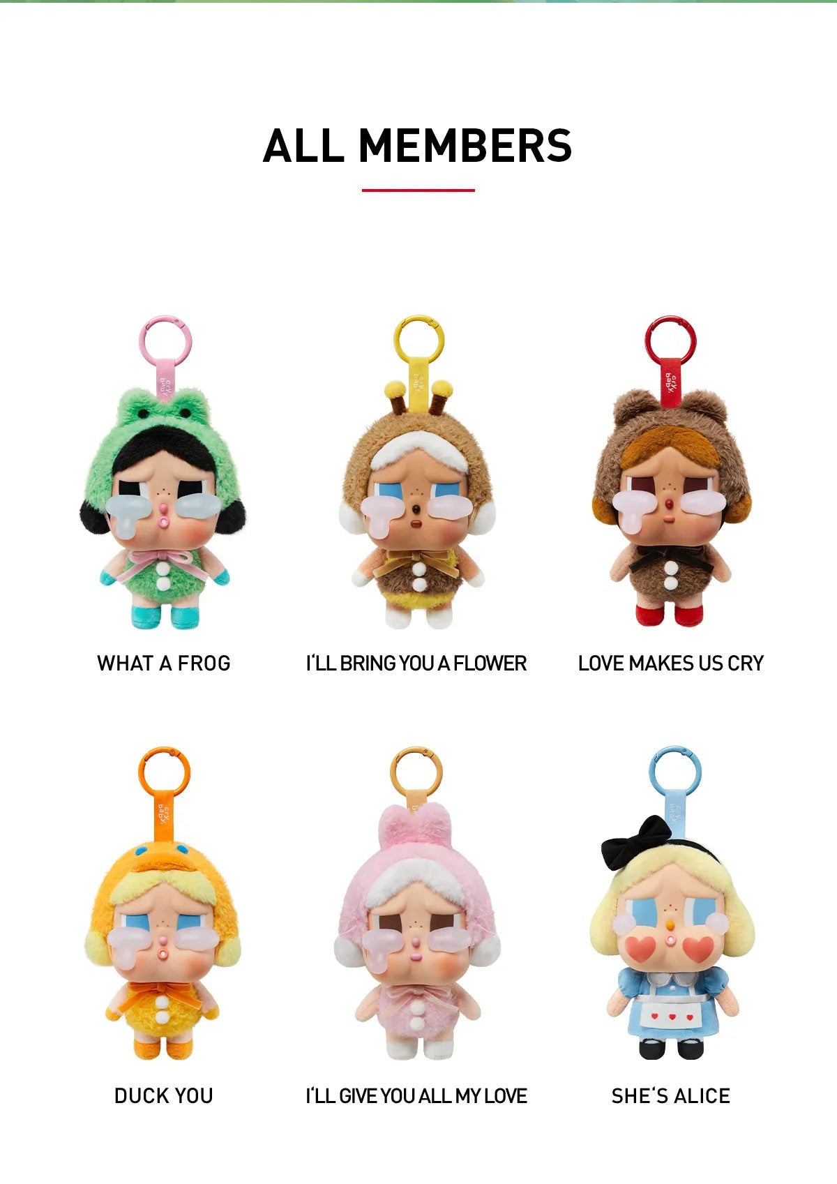 Pop Mart Labubu CRYBABY Crying Again Series - Vinyl Face Plush Blind Box