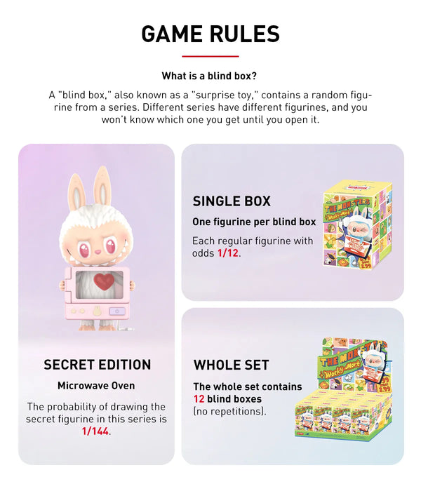Pop Mart Labubu The Monsters Wacky Mart Series Figure Single Blind Box