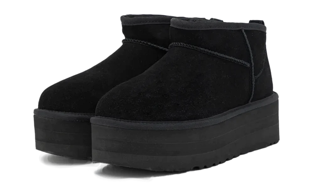 UGG CLASSIC ULTRA MINI PLATFORM BLACK 