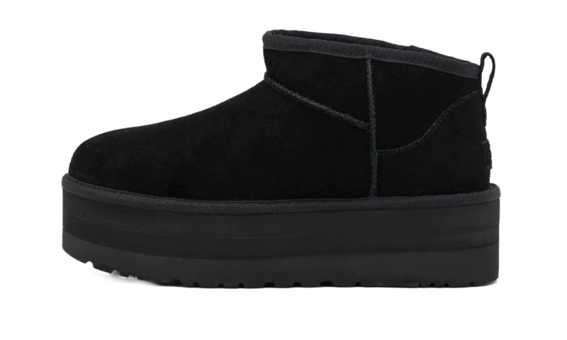 UGG CLASSIC ULTRA MINI PLATFORM BLACK 
