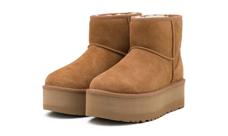 UGG CLASSIC MINI PLATFORM BOOT CHESTNUT 