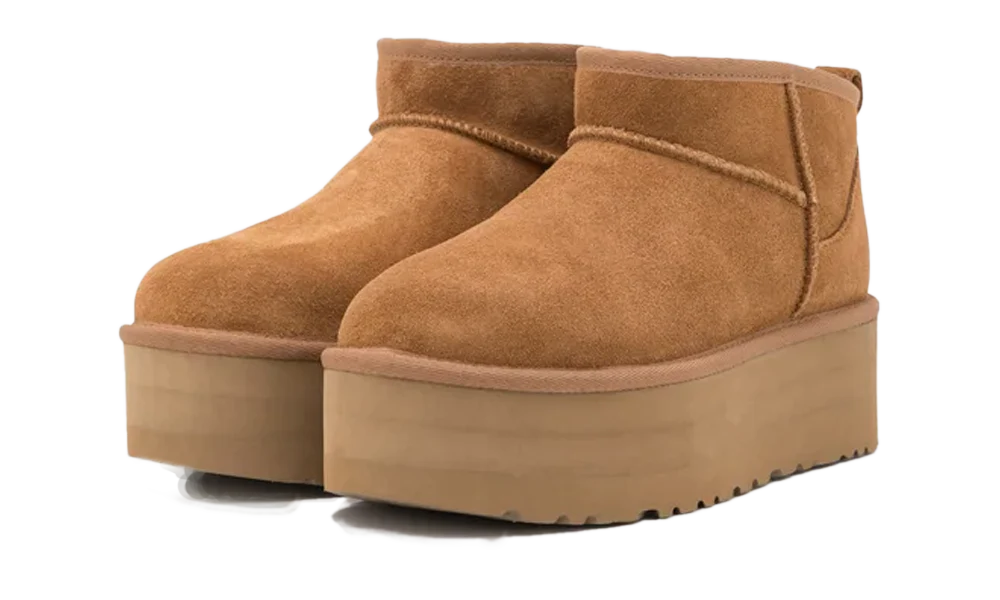 UGG CLASSIC ULTRA MINI PLATFORM CHESTNUT 