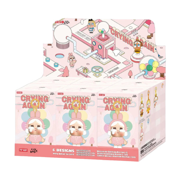 Pop Mart Labubu CRYBABY Crying Again Series - Vinyl Face Plush Blind Box