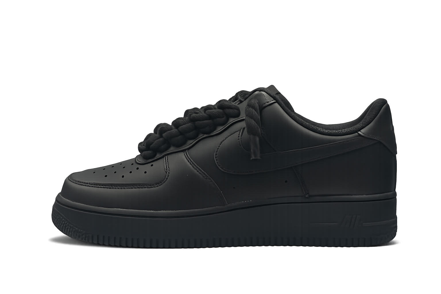 Nike Air Force 1 Low Black Rope Laces
