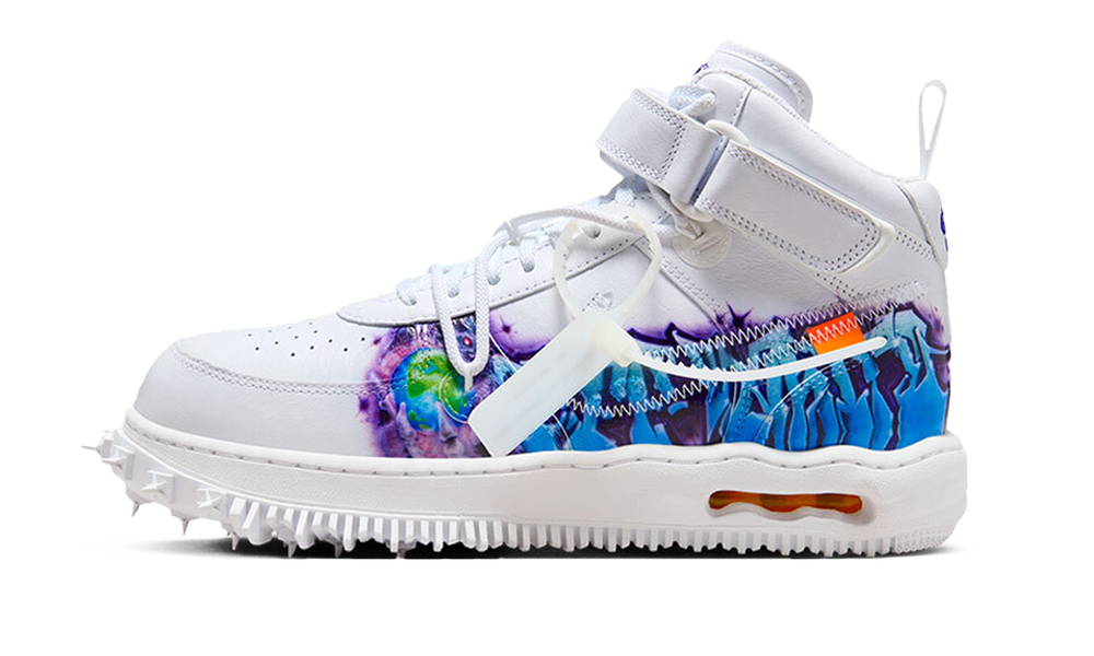 Nike Air Force 1 Mid Off White Graffiti White 