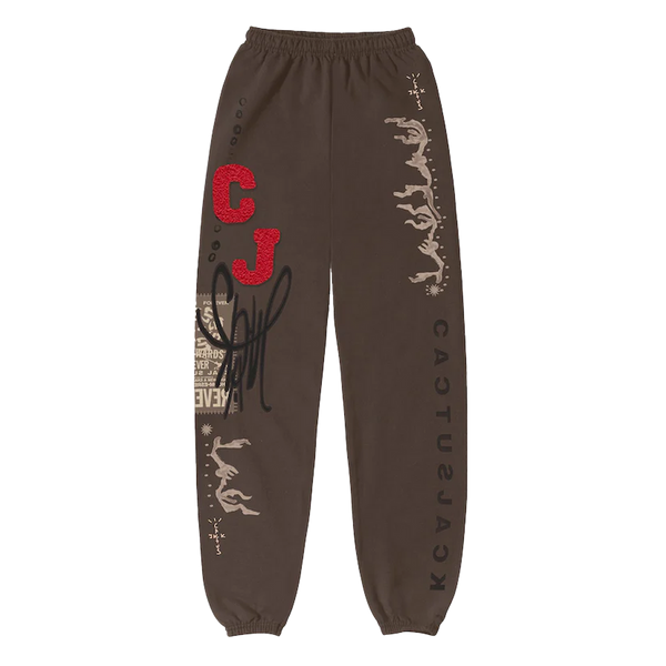 Travis Scott Flare Sweatpants Brown