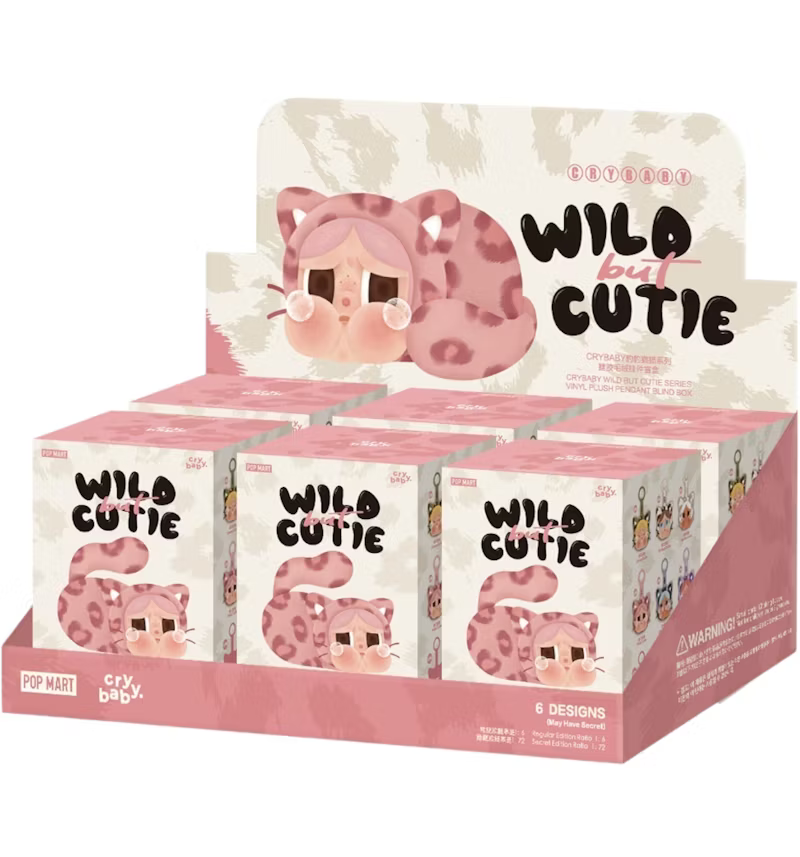 Pop Mart Labubu CRYBABY Wild but Cutie Series - Vinyl Face Plush Blind Box