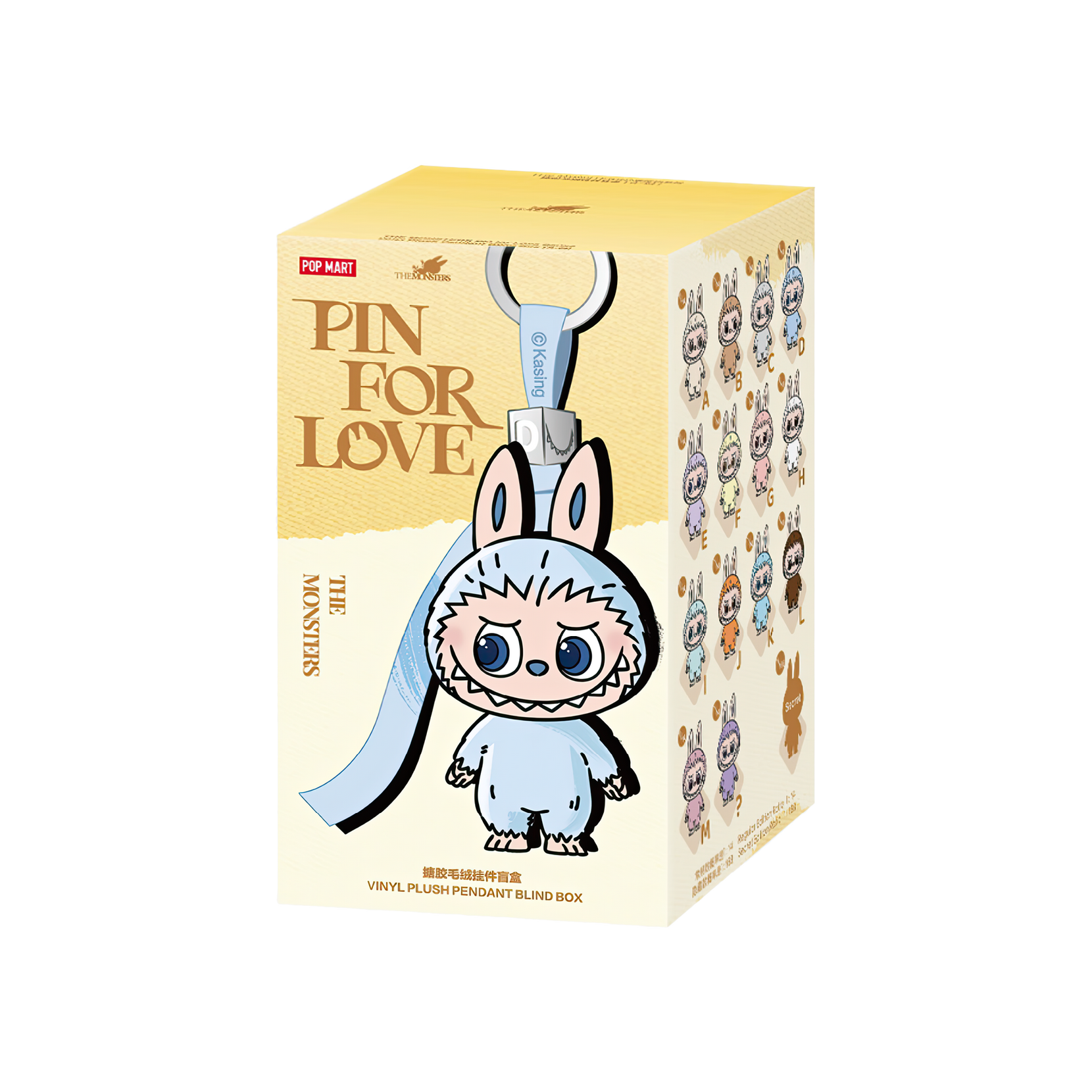 Pop Mart Labubu The Monsters Pin for Love Series Vinyl Plush Pendant (A-M) Single Blind Box