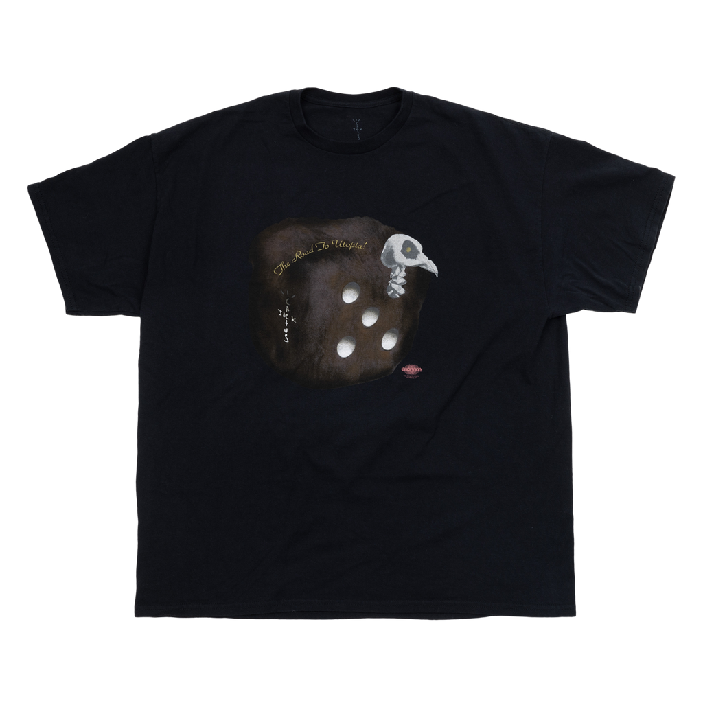 TRAVIS SCOTT ROAD TO UTOPIA LAS VEGAS MONEYBAGS T-SHIRT BLACK 