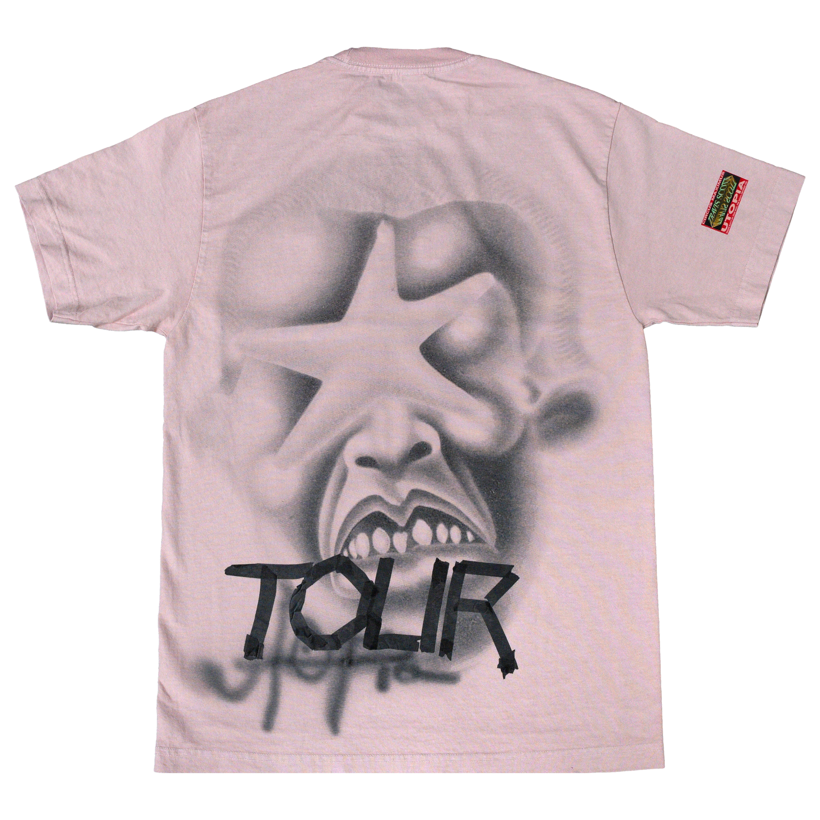 Travis Scott Utopia Circus Maximus Pink Star Tee Pink