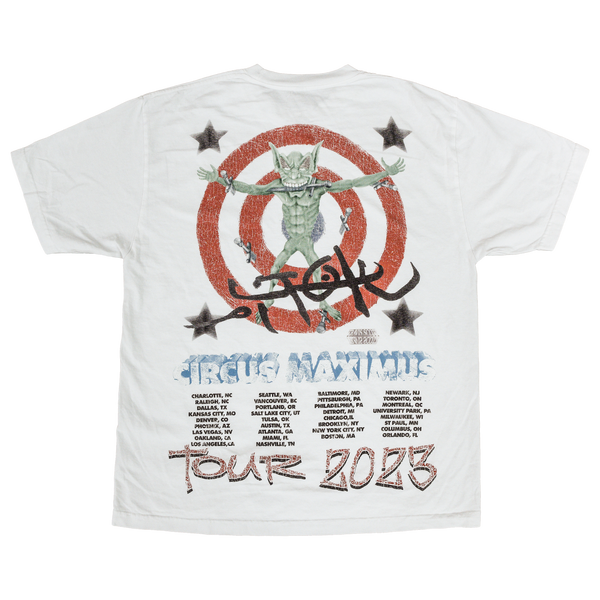 Travis Scott Utopia Circus Maximus 2023 Tour III Tee White