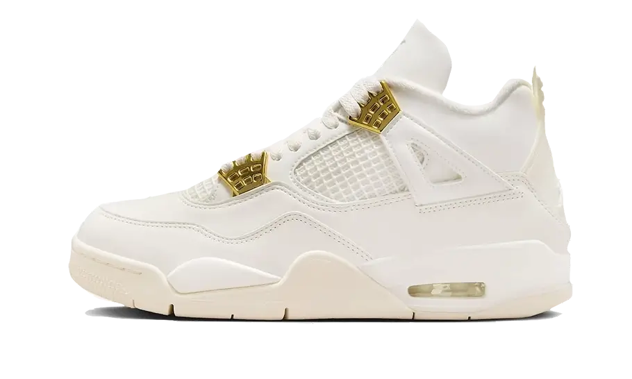 Air Jordan 4 Sail Metallic Gold Outsole 408452-106