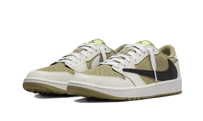Air Jordan 1 Low Golf Travis Scott Neutral Olive 