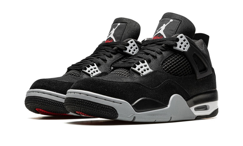 AIR JORDAN 4 BLACK CANVAS 
