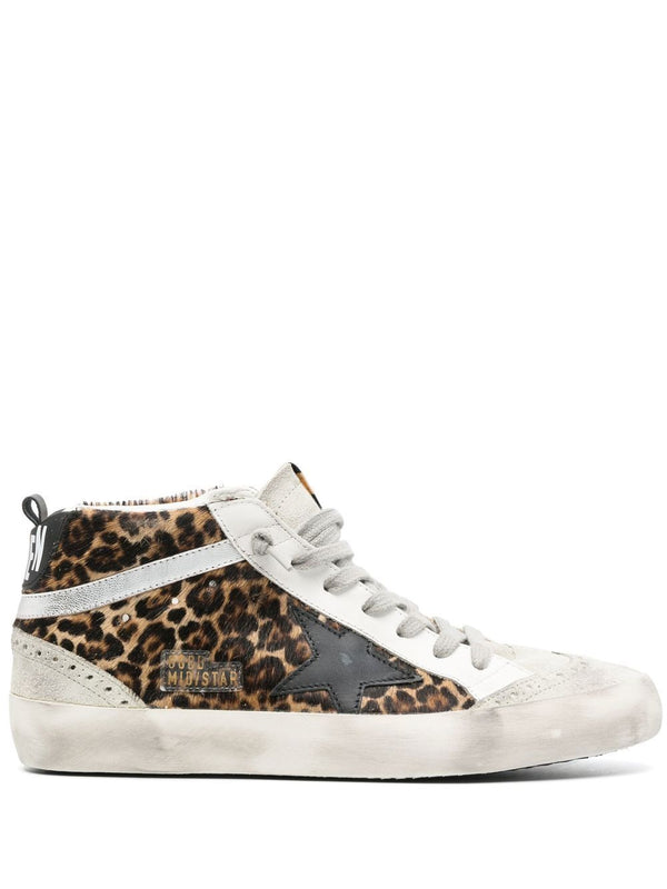 Golden Goose Super-Star Mid Leather Sneakers