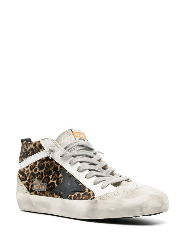 Golden Goose Super-Star Mid Leather Sneakers