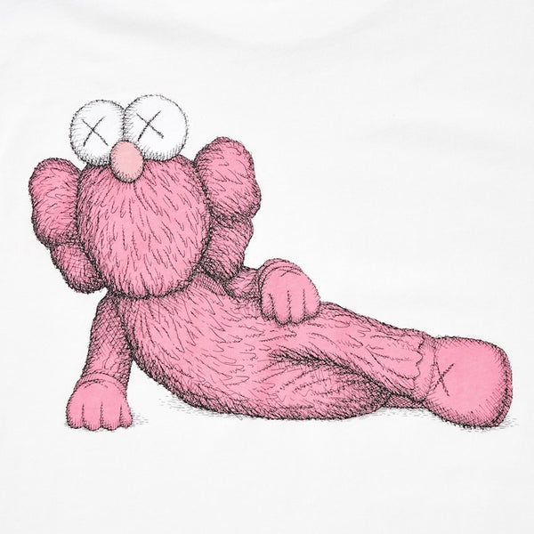 KAWS x Uniqlo T-Shirt White Pink 