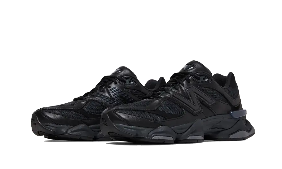 New Balance 9060 Triple Black Leather Outsole
